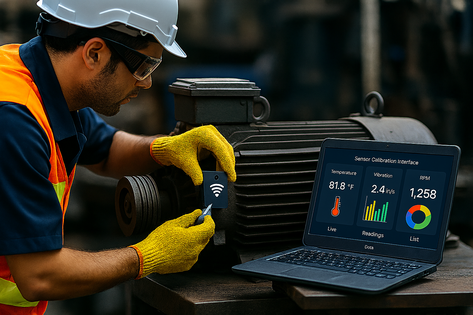 Control Room with Industrial Dashboards